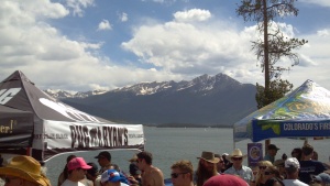 The Rockies rise high above Pug's Beer Tent!